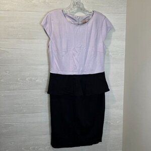 Philosophy Cap Sleeve Blouson Colorblock Sheath‎ Dress Size 10 NWT